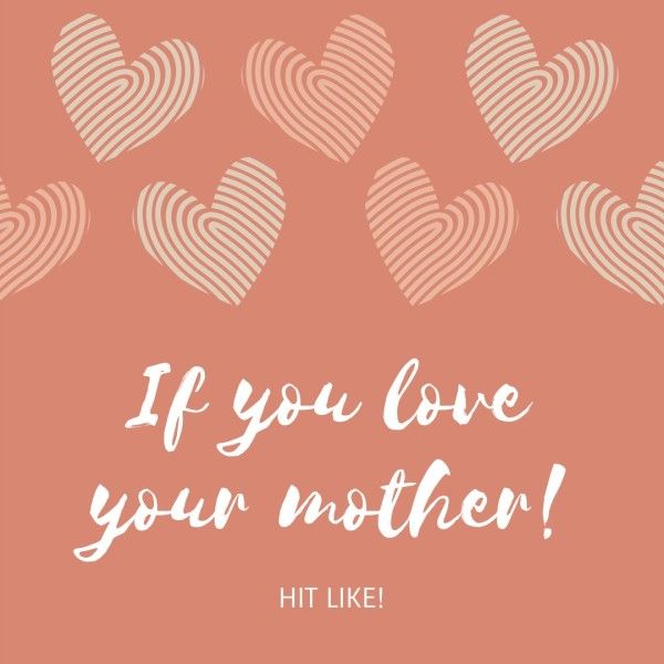 Heart Mother's Day Instagram Post