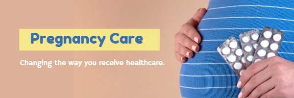 Blue And Yellow Pregnancy Care Email Header