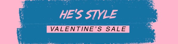Pink Blue Valentine ETSY Cover Photo ETSY Cover Photo