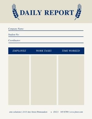 task, progress, modern, Simple Grids Sheet Daily Report Template