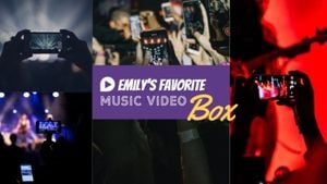 音乐, 视频, rock and roll, Music Video Box Youtube Channel Art Template