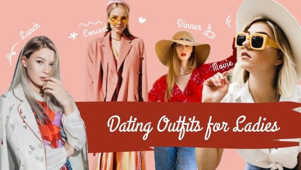 beauty, dress, style, Dating Outfits Youtube Thumbnail Template