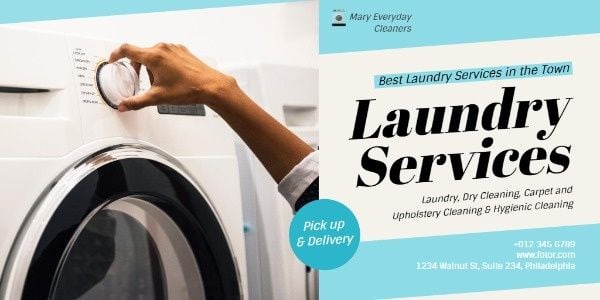 Local Laundry Service Twitter Post