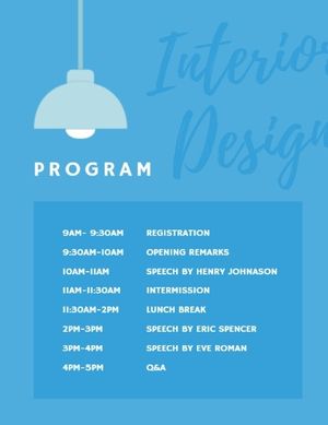 インテリアデザインプログラムフロー プログラム