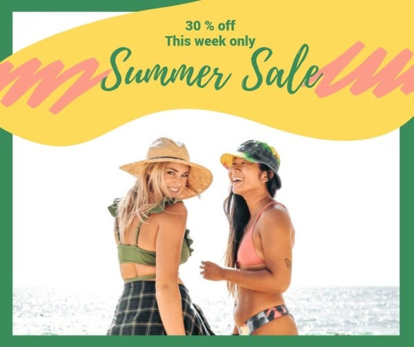 Summer Sale Promotion Facebook Post Facebook Post