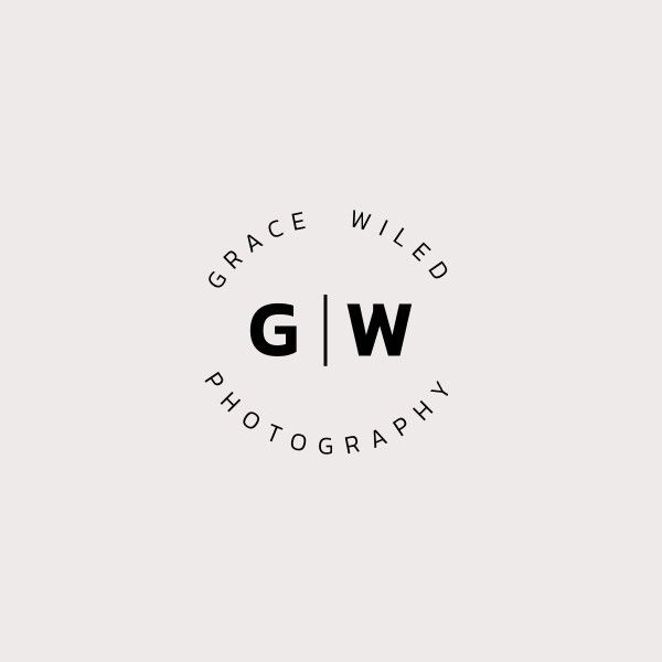 circle, logotype, brand, Beige Curve Text Photography Studio Logo Template