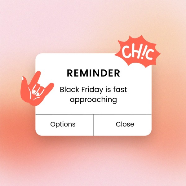 Black Friday Branding Fashion Sale Reminder Instagram帖子