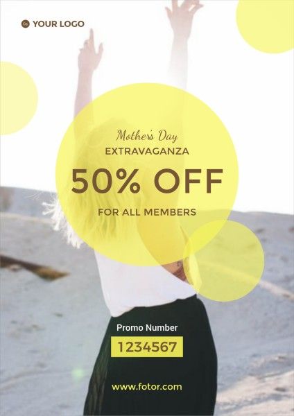 Mothers Day Cosmetics And Fashion Accessories Sale Poster