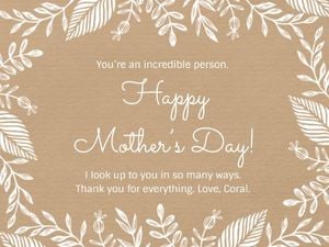 greeting, celebration, celebrate, Happy Mother's Day Card Template