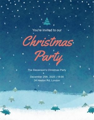 party, event, invite, Merry Christmas Program Template
