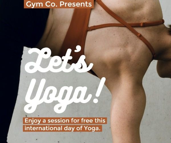 international day of yoga, international yoga day, yoga day, Classic Yoga Exercise Day Facebook Post Template