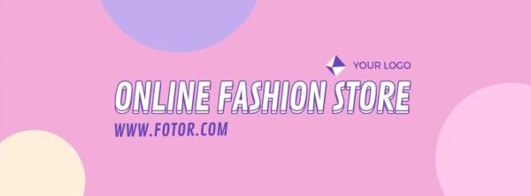 Pink Fashion Clothes Branding Banner Facebook Cover