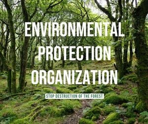 recycle, environmental protection, desert, Enviromental Protection Organization Green Forest Facebook Post Template