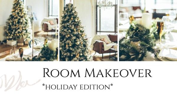 lifestyle, life, room makeover, Christmas Decoration Ideas Youtube Thumbnail Template