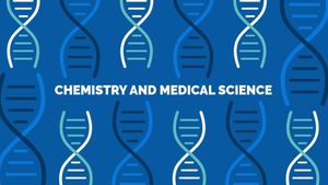 molecule, technology, chemical, Blue Biological Science Channel Banner Youtube Channel Art Template