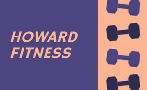 Business Card For Gym Business Card