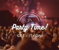 event, crowd, music, Party Time Facebook Post Template