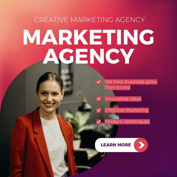 Creative Marketing Agency Introduction Instagram Post