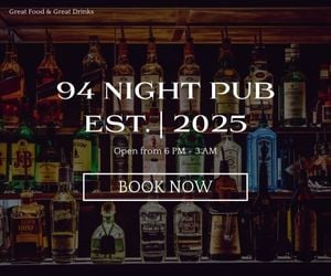 黑色现代夜酒吧 大尺寸广告