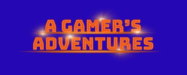 youtube, social media, slogan, Blue Orange Gamer's Adventure Twitch Banner Template