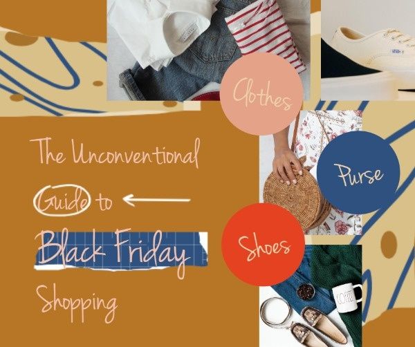 blog, blogging, buy, Black Friday Shopping Guide For Fashion Girl Facebook Post Template
