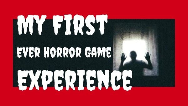 advertisement, experience, ghost, Black Red Horror Game Youtube Thumbnail Template