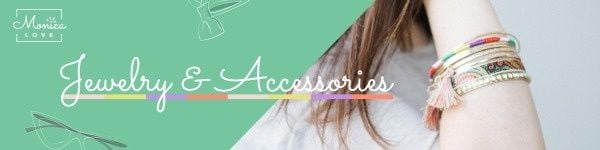 DIY Green Accessories Banner ETSY Cover Photo