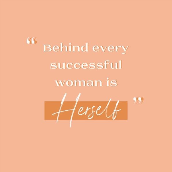 women power, happy womens day, woman, Orange Quote International Womens Day Instagram Post Template
