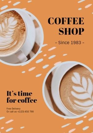 sale, marketing, business, Simple Coffee Shop  Flyer Template
