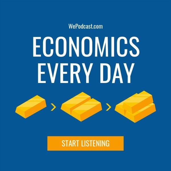 money, podcast, ads, Economics Instagram Ad Template