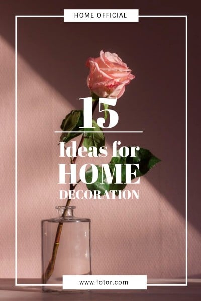 Pink Home Decoration Blog Graphic  Blog Graphic