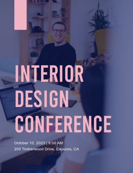 Interior Design Conference Program Flow Program