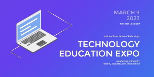 Technology Education Expo Twitter Post