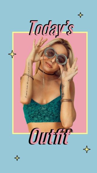 instagram stories, ins story, influencer, Summer Outfit Instagram Story Template
