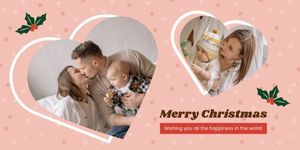 family, photo, photo collage, Christmas Collage Twitter Post Template