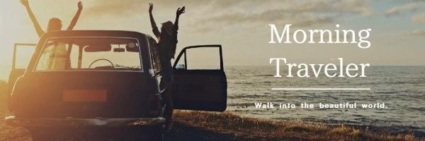 road trip, life, vacation, Morning Travelling Email Header Template