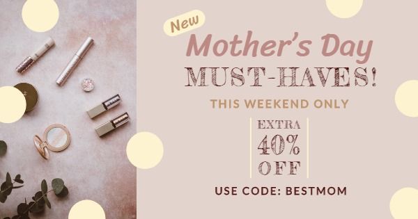 sale, sales, business, Must-haves mother's day Facebook Ad Medium Template