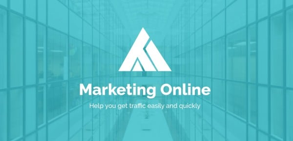 ブルーアンドホワイトデジタルマーケティングサービスウェブサイト ホームページ