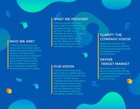 marketing, business, company, Blue Blockchain Technology  Brochure Template