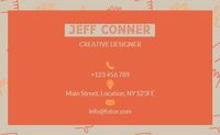Yellow Designer Business Card