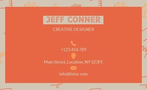 Yellow Designer Business Card Business Card