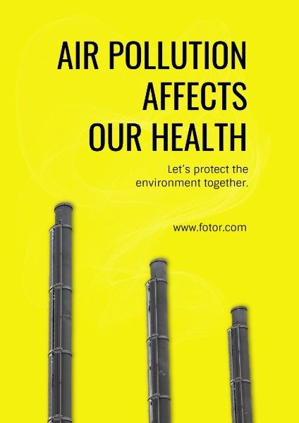 空气污染 英文海报