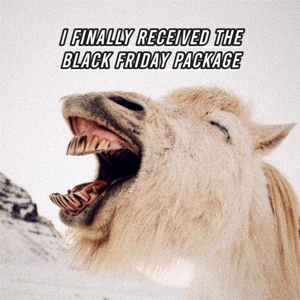 Black Friday Meme Happy Instagram Post