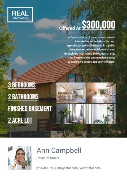 sale, marketing, business, Green Real Estate Open House Flyer Template