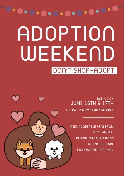 Pet Adoption Poster