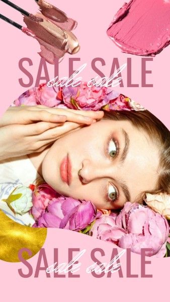 beauty, online, business, Pink Fashion Sale Instagram Story Template