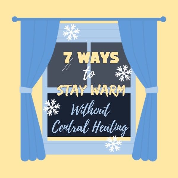 window, winter, season, 7 Ways To Keep Warm Instagram Post Template