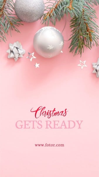 Pink Christmas Wish Brand Instagram Story