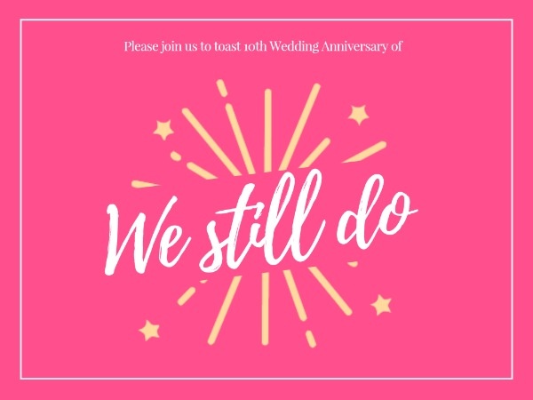 Wedding Anniversary Party Card Card