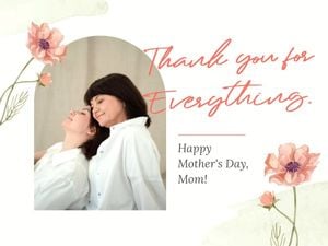 Soft Green Watercolor Happy Mother's Day Card